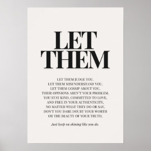 Affiche Laissez-les – Citation Inspirante