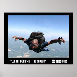 Affiche Laissez les corps tomber par terre