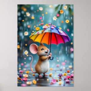 Affiche Laissez les fleurs couler