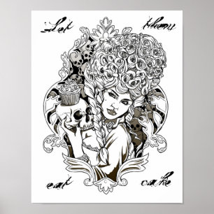 Affiche Laissez-les manger le gâteau - illustration