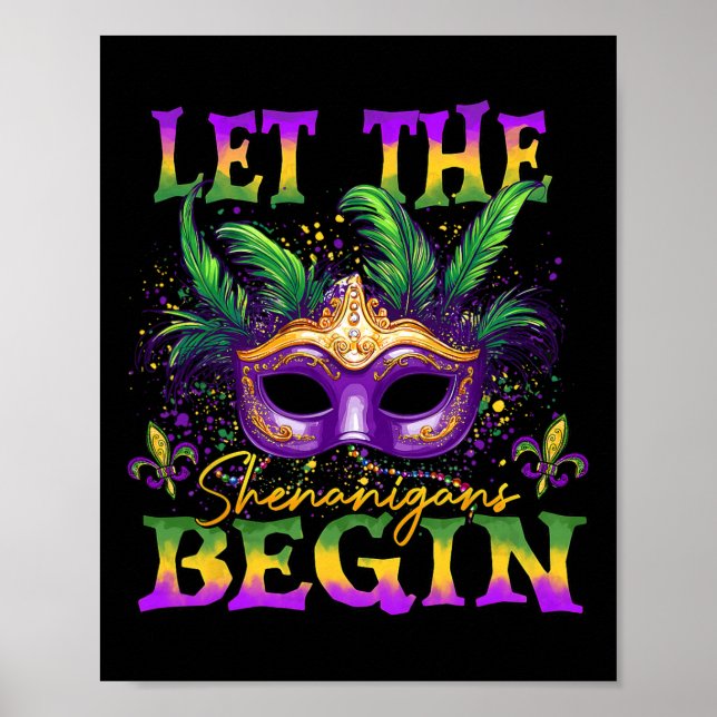 Affiche Laissez Les Shenanigans Commencer Le Costume De Ma (Devant)