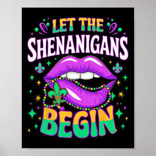 Affiche Laissez Les Shenanigans Commencer Mardi Gras Embra