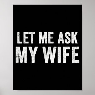 Affiche Laissez-moi demander à ma femme Drôles de cadeaux
