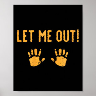 Affiche Laissez-moi sortir Costume bébé Halloween