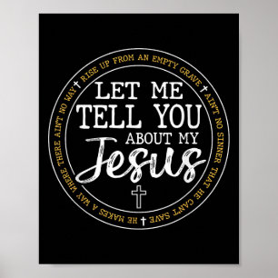 Affiche Laissez-Moi Vous Parler De Mon Jésus Dieu Foi Reli