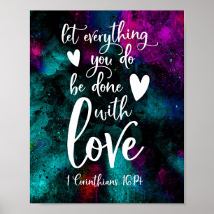 Affiche Laissez tout ce que vous faites avec amour