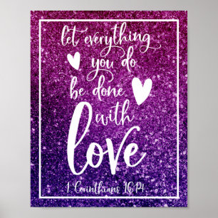 Affiche Laissez tout ce que vous faites avec amour