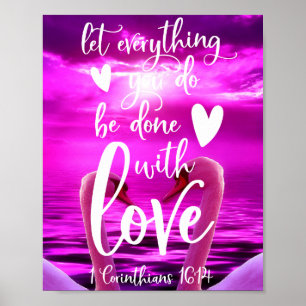 Affiche Laissez tout ce que vous faites avec amour