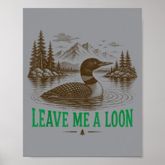 Affiche Laissez un fou rire drôle d'observation d'oiseaux