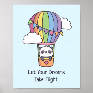 Affiche Laissez vos rêves prendre leur envol, Rainbow Air