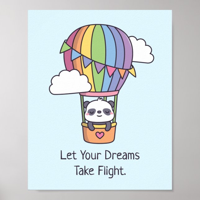 Affiche Laissez vos rêves prendre leur envol, Rainbow Air  (Devant)