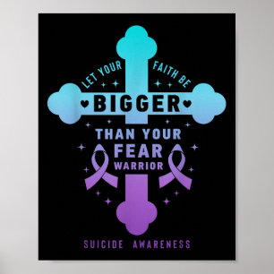 Affiche Laissez Votre Foi Être Plus Grande Que Votre Peur 