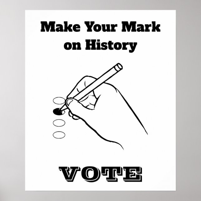 Affiche Laissez Votre Marque sur l'Histoire (Devant)