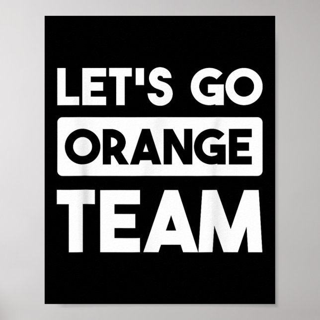 Affiche Laissons Aller Orange Team War Jeu Concours Été Ca (Devant)
