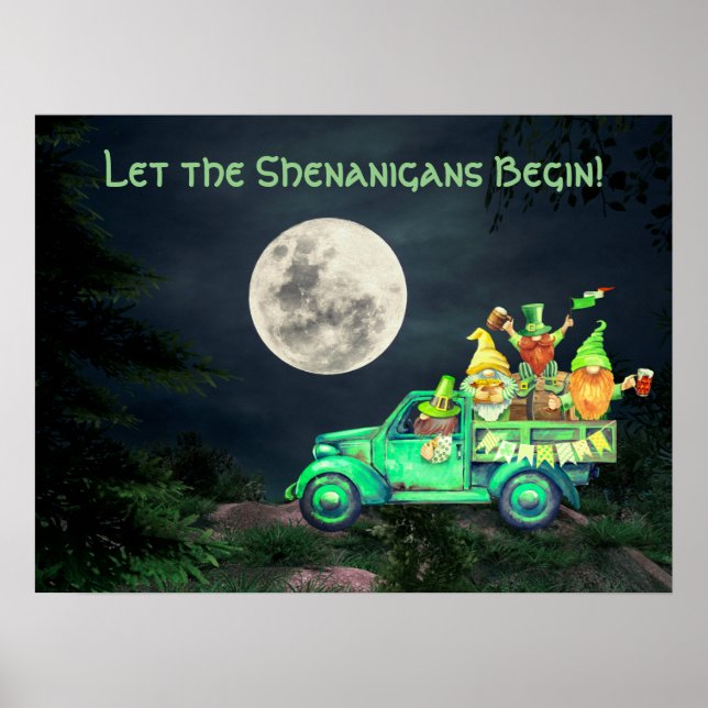 Affiche Laissons les Shenanigans commencer la Pleine lune  (Devant)