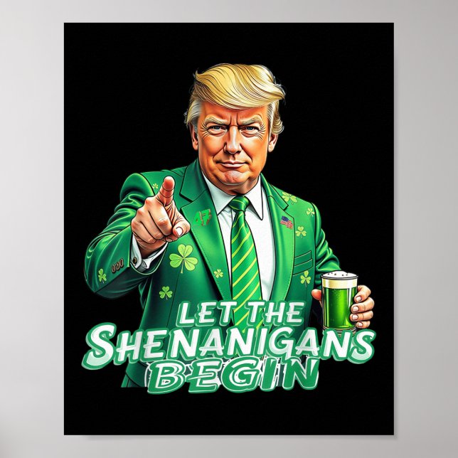 Affiche Laissons les Shenanigans commencer le Jour de la S (Devant)