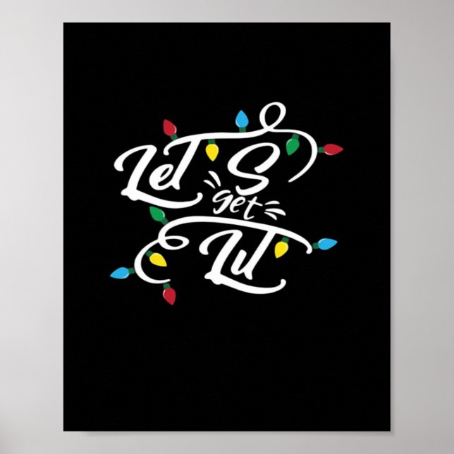 Affiche Laissons-nous illuminer les lumières de Noël Drôle (Devant)