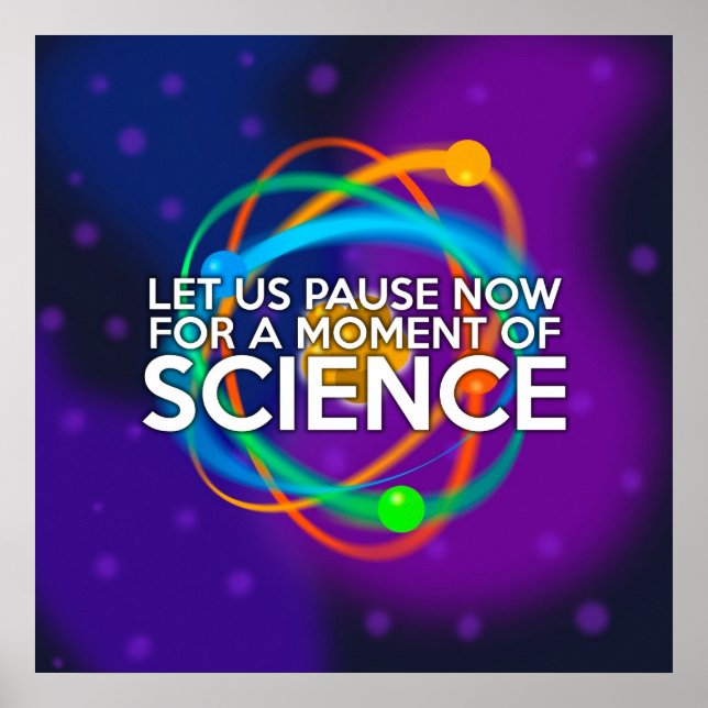AFFICHE LAISSONS PAUSER UN INSTANT POUR UN MOMENT DE SCIEN (Devant)