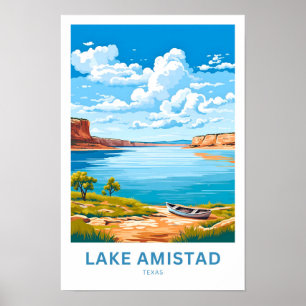 Affiche Lake Amistad Texas Travel Imprimer