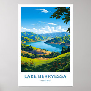 Affiche Lake Berryessa California Travel Print
