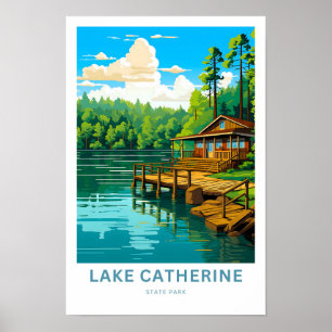 Affiche Lake Catherine State Park Travel Print