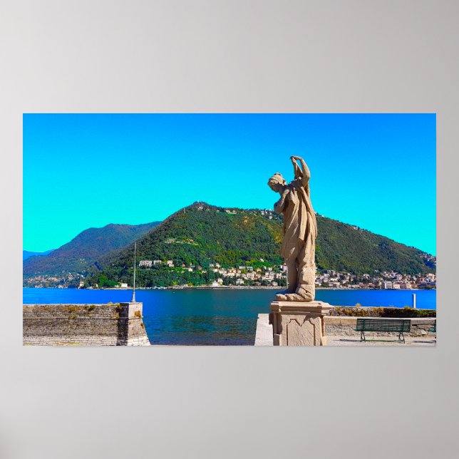 Affiche Lake Como Italy Landscape Mountain View (Devant)