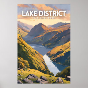 Affiche Lake District National Park Art Décor Voyage