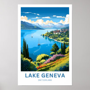 Affiche Lake Geneva Suisse Imprimer