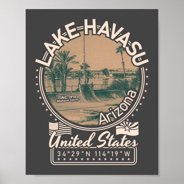 AFFICHE LAKE HAVASU - ARIZONA (Devant)