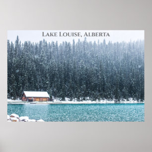 Affiche Lake Louise Alberta Canada Photographie en hiver