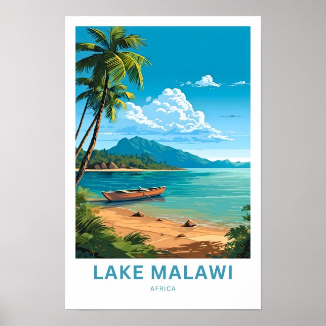 Affiche Lake Malawi Africa Europe Imprimer (Devant)