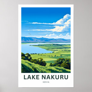 Affiche Lake Nakuru kenya Imprimer voyage
