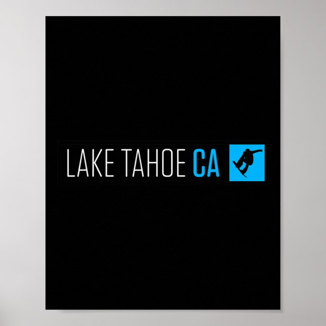Affiche Lake Tahoe Ca Snowboard Box Type (Devant)