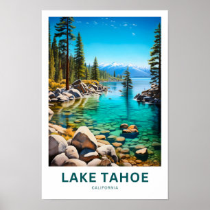 Affiche Lake Tahoe California Travel Print