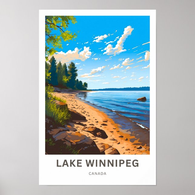 Affiche Lake Winnipeg Canada - Imprimer (Devant)