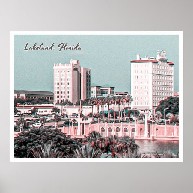 AFFICHE LAKELAND FLORIDA (Devant)