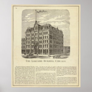 Affiche Lakeside construisant, Chicago
