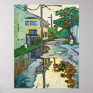 Affiche Lakeview Alley, Art de la Nouvelle-Orléans