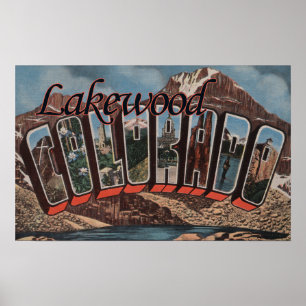 Affiche Lakewood, le Colorado - grandes scènes de lettre