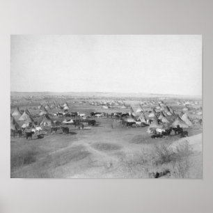Affiche Lakota "Hostile Indian Camp" Photo