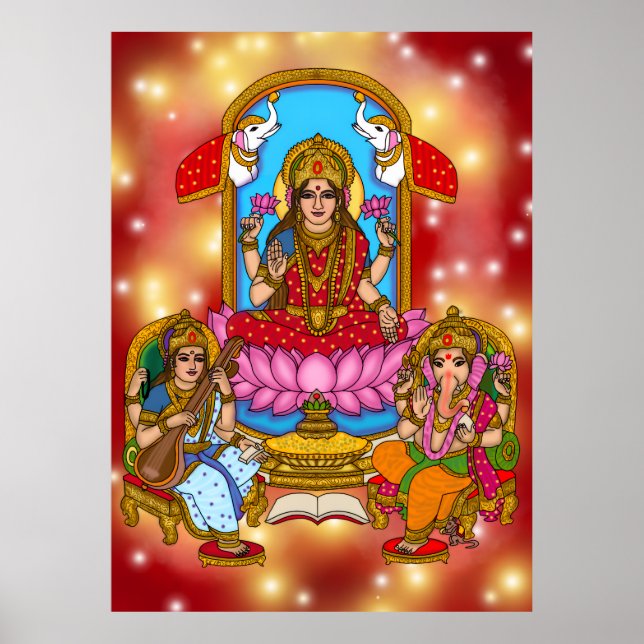 Affiche Lakshmi Ganesh (Devant)