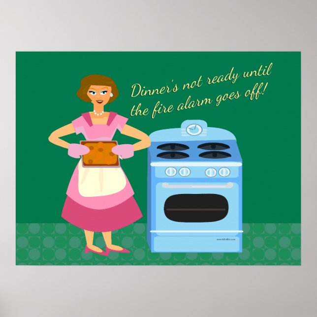 Affiche L'Alarme À Feu Signifie Dîner (Devant)