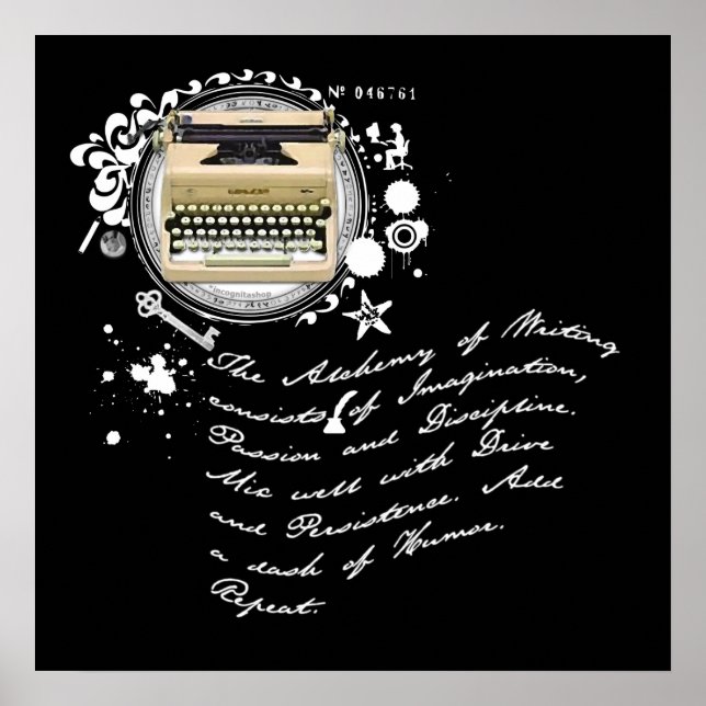 Affiche L'alchimie de l'écriture (Devant)