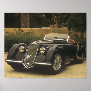 Affiche L'Alfa Romeo 8C 2900B est très rare et très