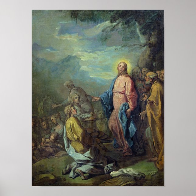 Affiche L'alimentation des cinq mille, avant 1733 (Devant)