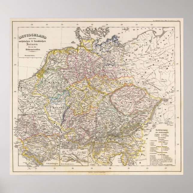 Affiche L'Allemagne sous la Saxe (Devant)