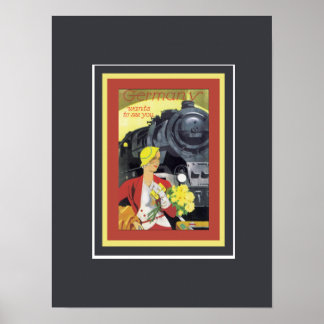 Affiche L'Allemagne veut vous voir Vintage