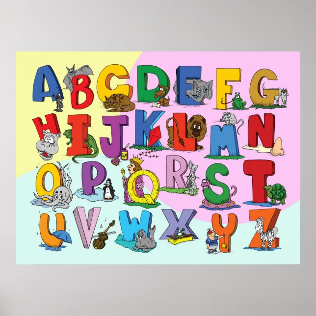 Affiche L'alphabet anglais (Devant)