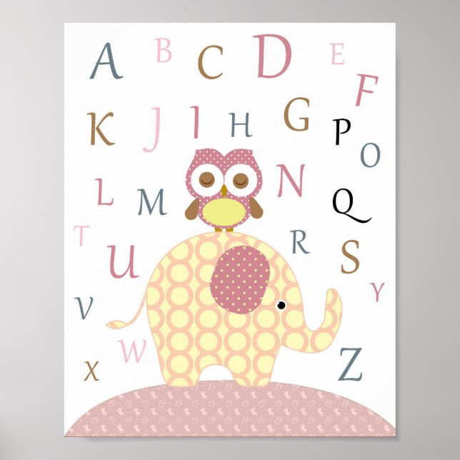 Affiche L'alphabet crèche (Devant)