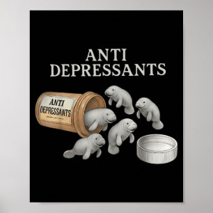 Affiche Lamantins antidépresseurs